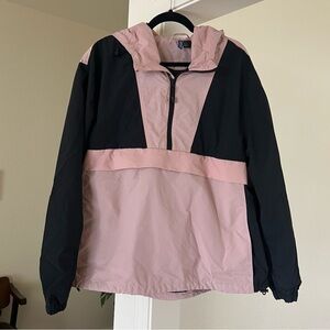 H&M Colorblock Zip Up Windbreaker Large